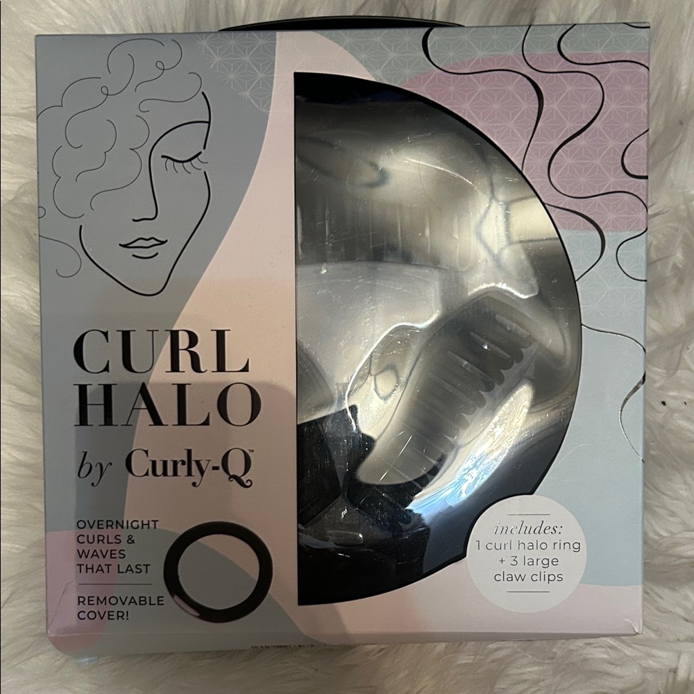 Curl Halo with Claw Clips - Black